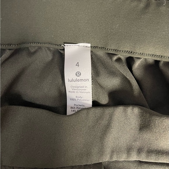 EUC Olive Green Lululemon Pants Size 4 - Picture 3 of 6
